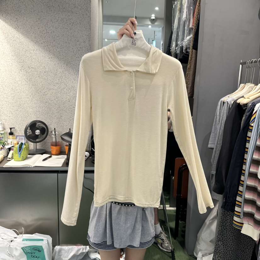 AMOEBA東大門㊣直郵女裝新品推薦人氣真品職業時尚休閑長袖T恤AMOEBA長袖T恤