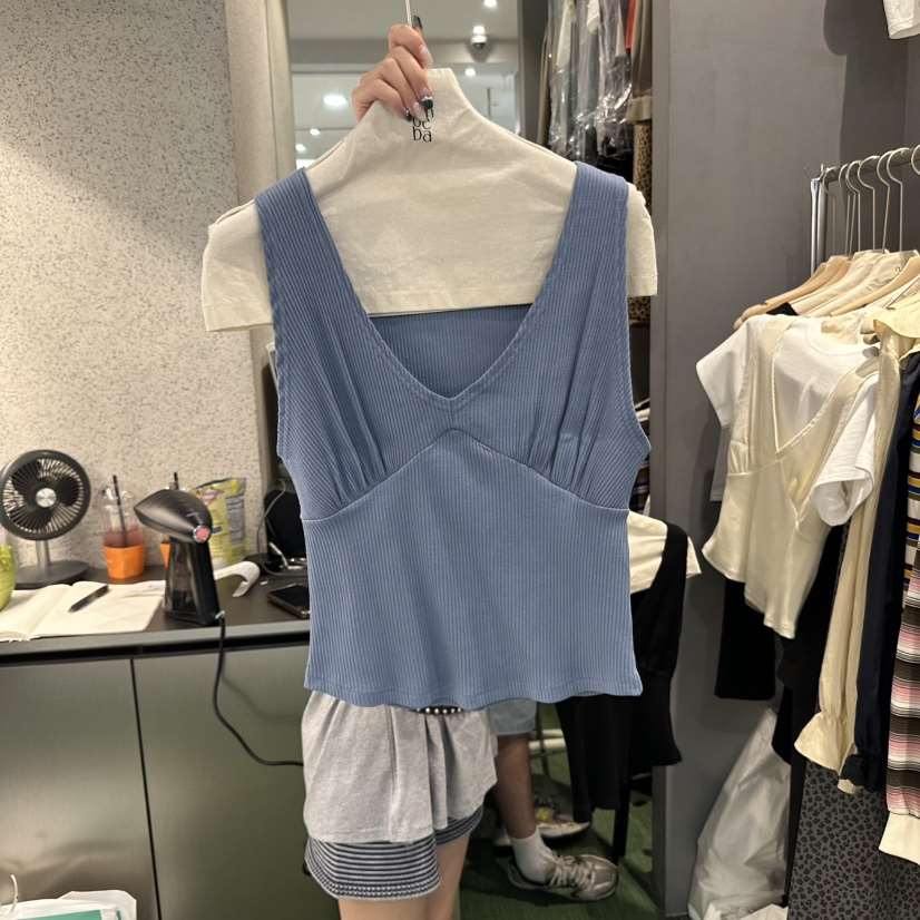 AMOEBA東大門㊣直郵女士新款職業25秋夏熱賣吊帶背心不含內搭AMOEBA吊帶/背心