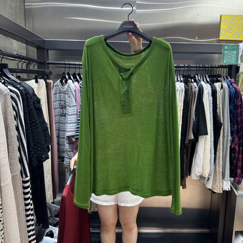 RUNWAY-런웨이韓國代購㊣女裝新品熱賣推薦人氣真品長袖T恤RUNWAY長袖T恤
