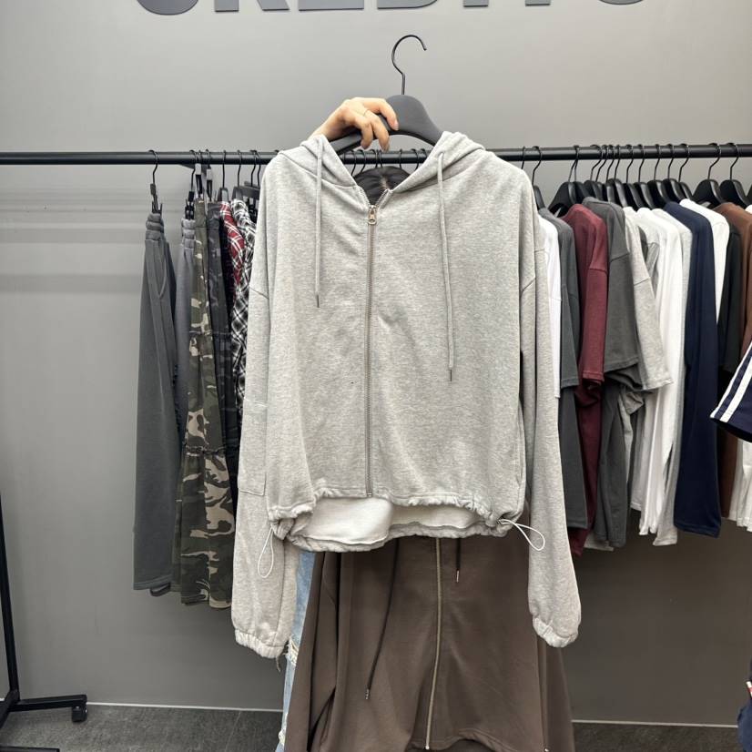 CREDITO韓國代購㊣女裝新品人氣真品25秋夏休閑推薦職業衛衣But ton/BOUTIQUE SEOUL衛衣