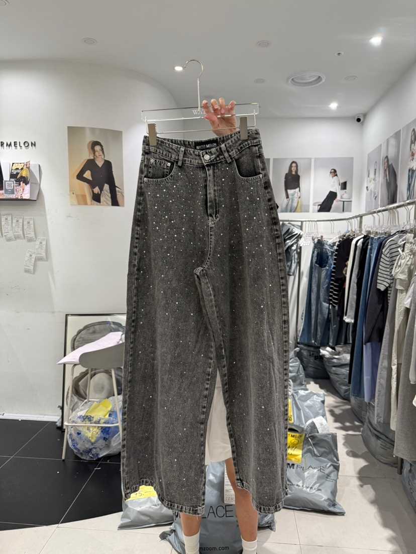 WATERMELON東大門㊣直郵女士新品真品職業休閑25秋夏牛仔褲de goyou牛仔褲