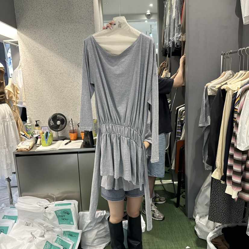 AMOEBA東大門㊣代購女裝新款熱賣休閑推薦25秋夏時尚連衣裙AMOEBA連衣裙
