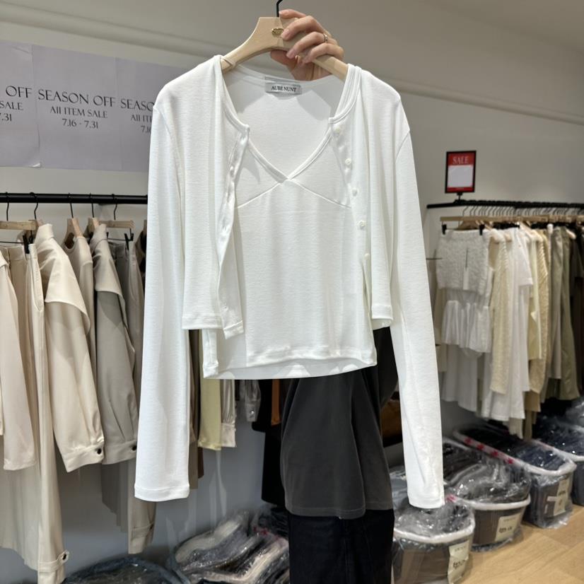 aube nunt東大門㊣實拍女士新款休閑真品推薦時尚套裝兩件套aube nunt套裝