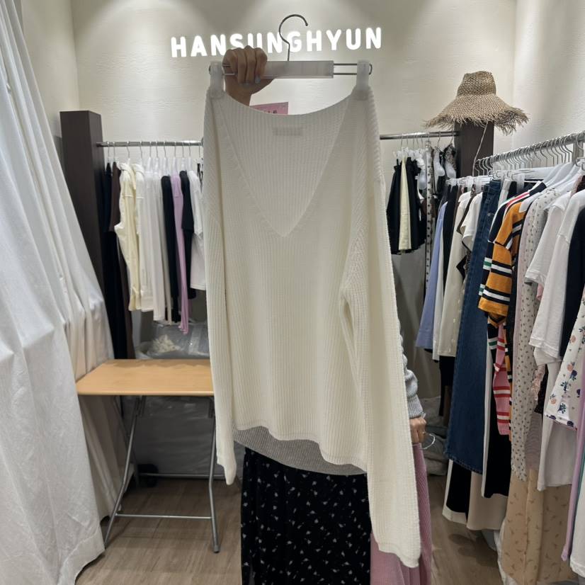 HANSUNGHYUN韓國直郵㊣女裝新品25秋夏人氣真品職業休閑針織衫HANSUNGHYUN針織衫