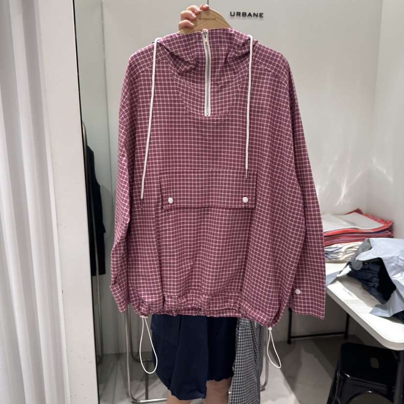 URBANE-P東大門㊣代購女士新品熱賣職業25秋夏真品夾克格紋URBANE-P夾克