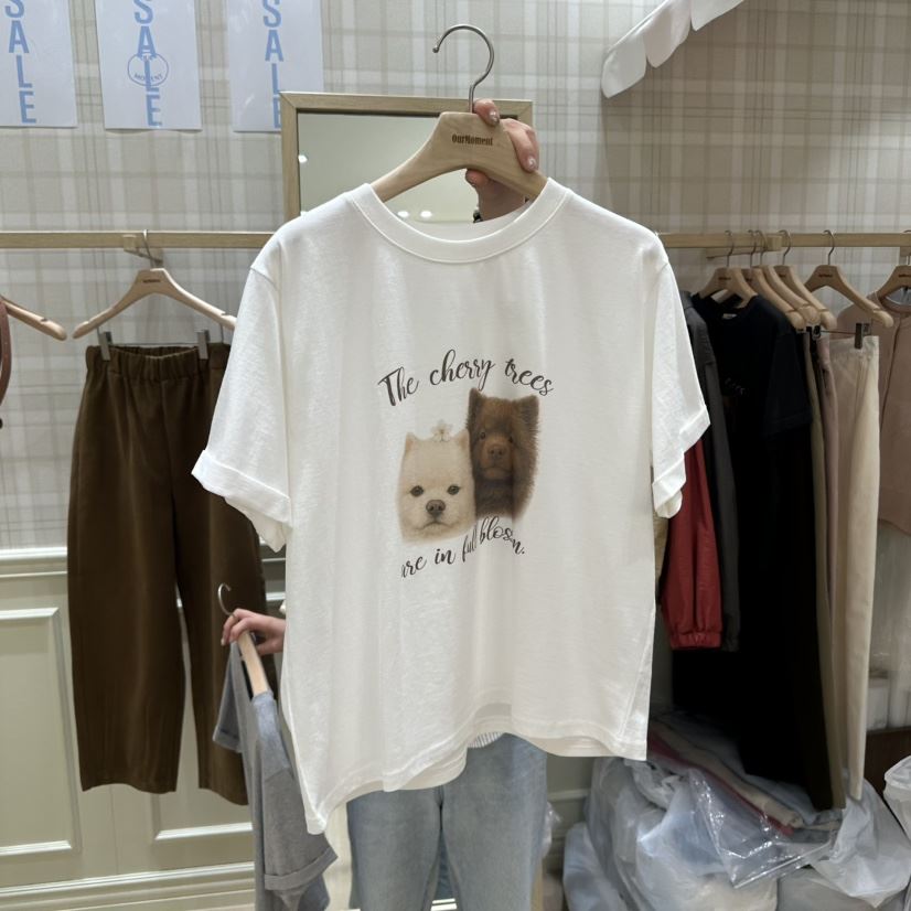 OURMOMENT東大門㊣直郵女裝新品職業時尚熱賣人氣25秋夏T恤OURMOMENTT恤