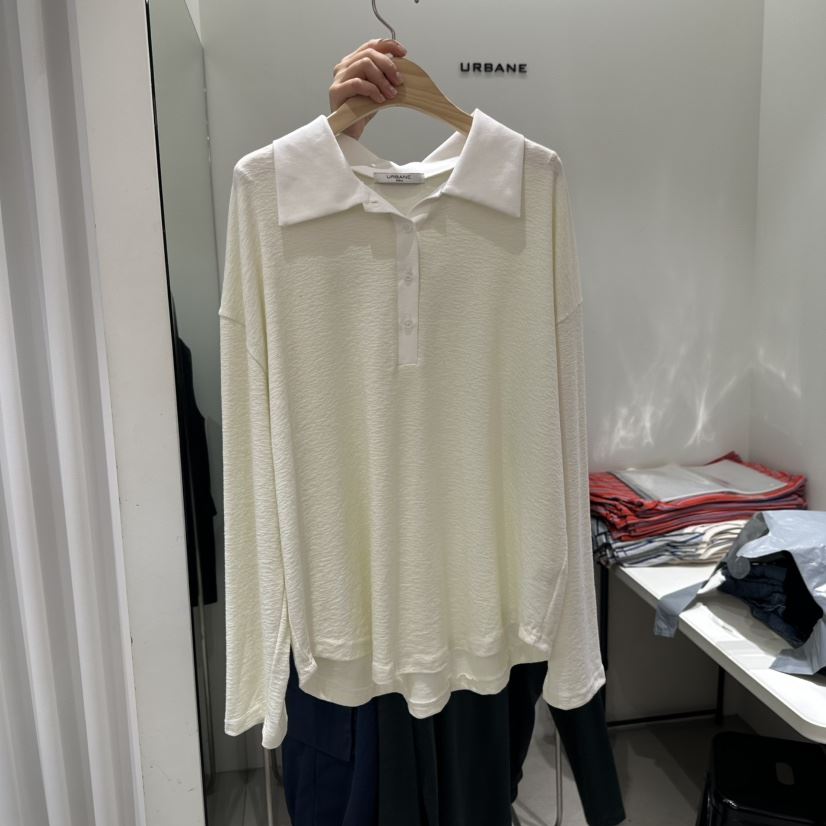URBANE-P東大門㊣直郵女裝新品25秋夏休閑職業人氣長袖T恤URBANE-P長袖T恤