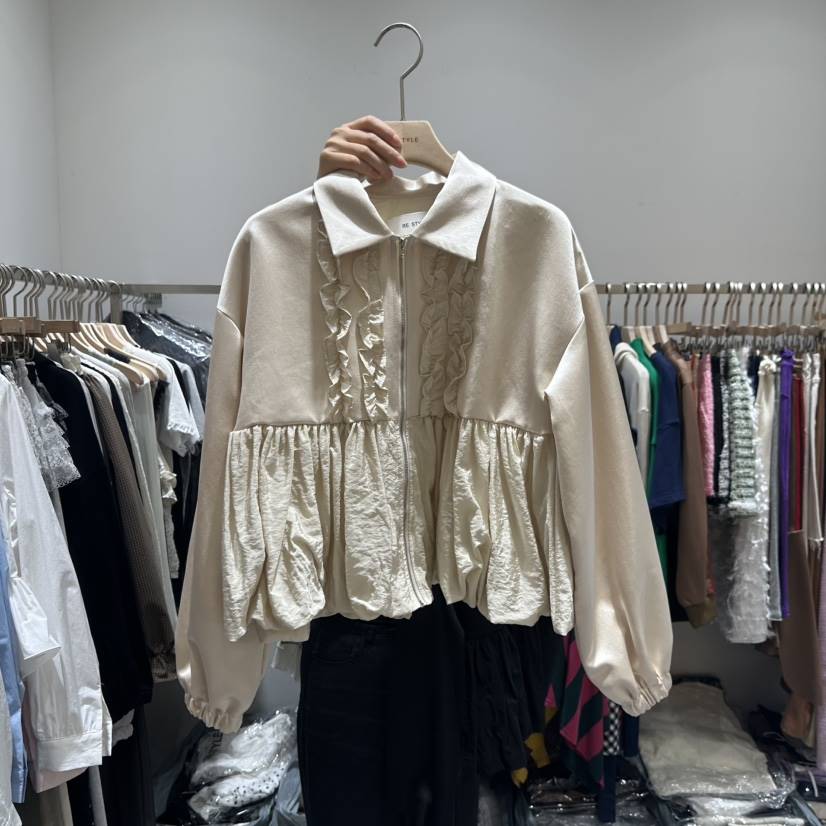 RE STYLE-Q韓國代購㊣女士新品熱賣推薦時尚休閑25秋夏夾克RE STYLE夾克