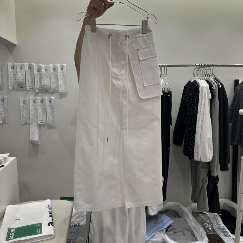 BAIE.38韓國代購㊣女裝新品熱賣真品25秋夏時尚職業休閑長裙BAIE.38長裙
