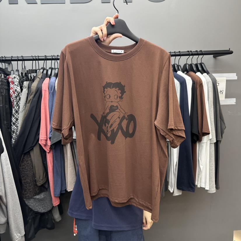 CREDITO韓國直郵㊣女裝新品25秋夏時尚休閑職業人氣真品T恤But ton/BOUTIQUE SEOULT恤