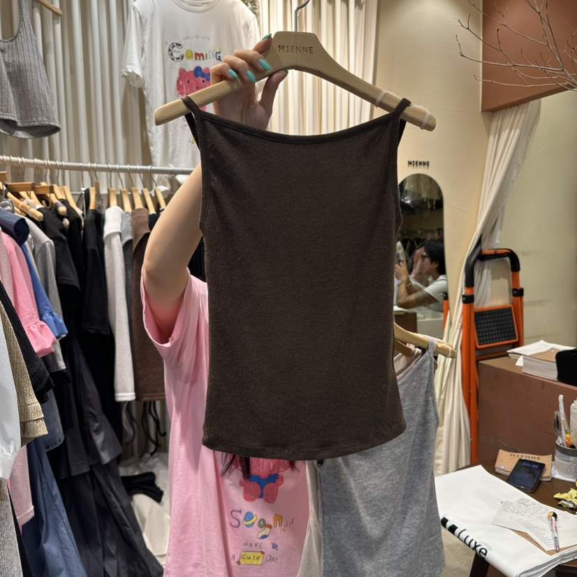 MIENNE韓國直郵㊣女裝新品25秋夏人氣時尚真品休閑吊帶背心MIENNE吊帶/背心