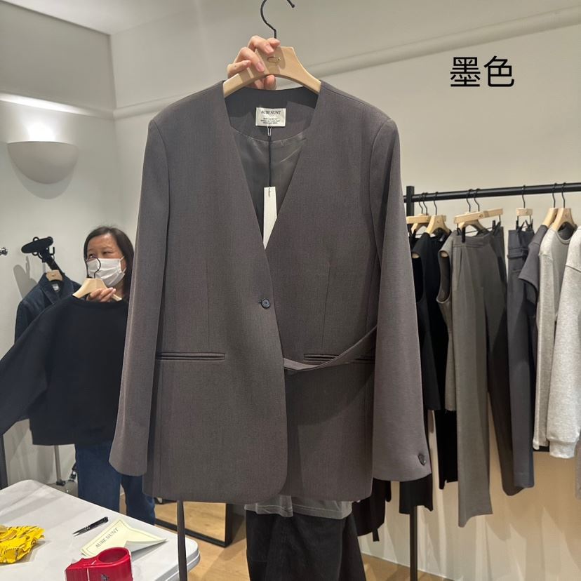 aube nunt東大門㊣代購女裝新款時尚推薦真品休閑25秋夏夾克aube nunt夾克