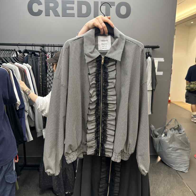 CREDITO東大門㊣代購女裝新款職業推薦真品休閑人氣25秋夏夾克But ton/BOUTIQUE SEOUL夾克