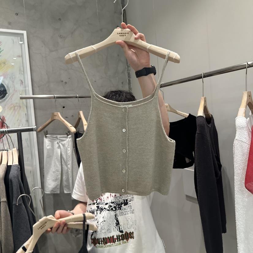 LAMAGIEPIE東大門㊣實拍女裝新品人氣25秋夏時尚推薦吊帶背心LAMAGIE GREY吊帶/背心