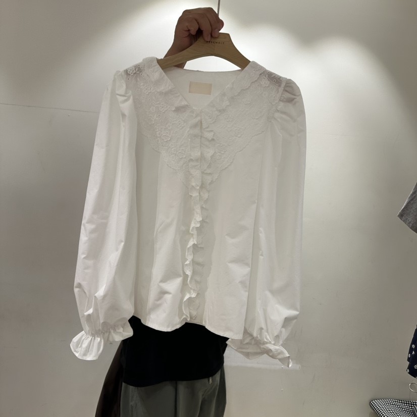 ASSEMBLY韓國直郵㊣女裝新款時尚休閑真品推薦人氣襯衫蕾絲衫ASSEMBLY襯衫/蕾絲衫