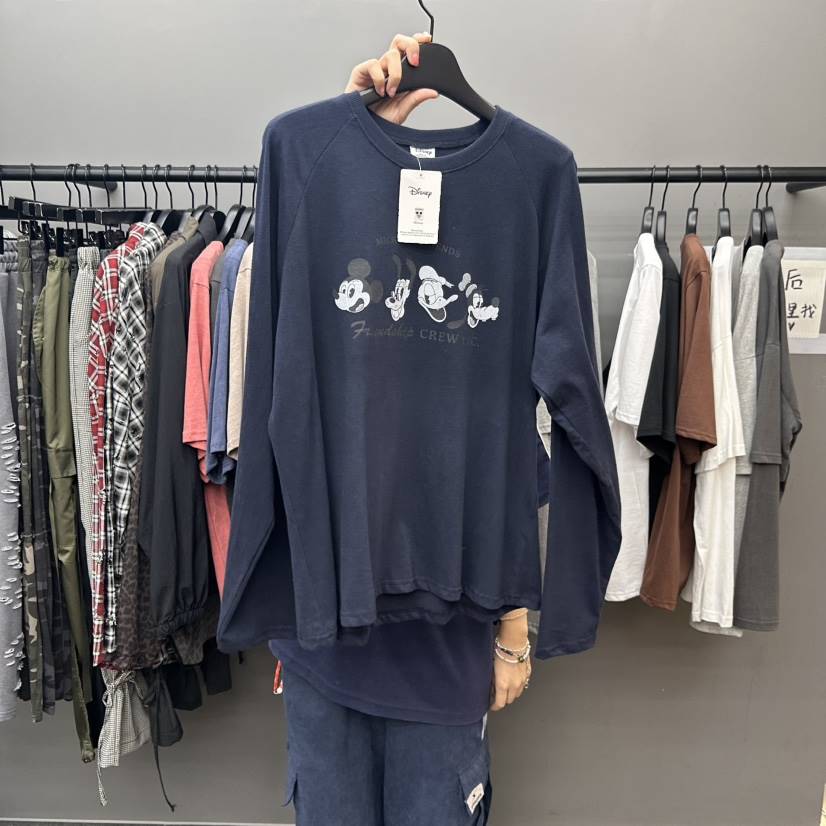 CREDITO韓國代購㊣女士新款推薦25秋夏時尚職業人氣長袖T恤But ton/BOUTIQUE SEOUL長袖T恤