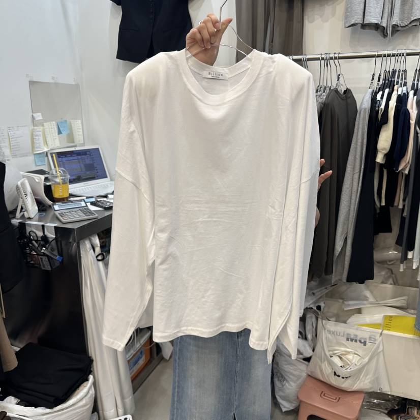 BILLION-L韓國代購㊣女士新品職業推薦時尚熱賣25秋夏長袖T恤BILLION-L長袖T恤