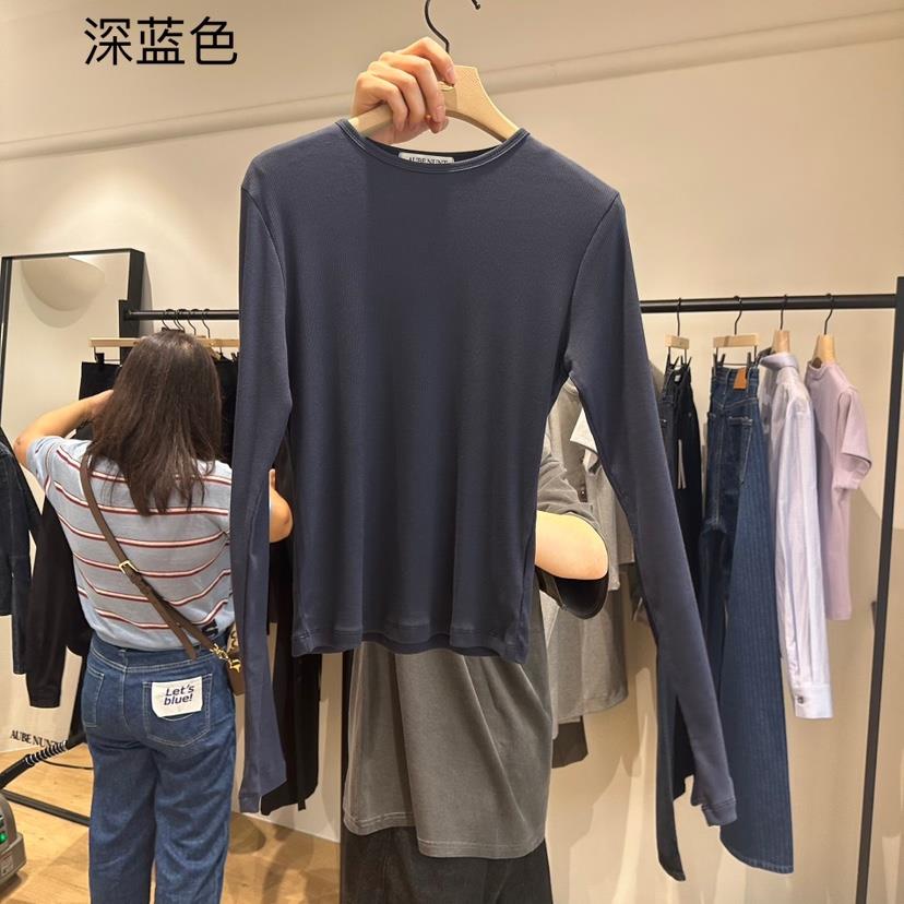 aube nunt東大門㊣代購女裝新品熱賣時尚人氣休閑推薦長袖T恤aube nunt長袖T恤