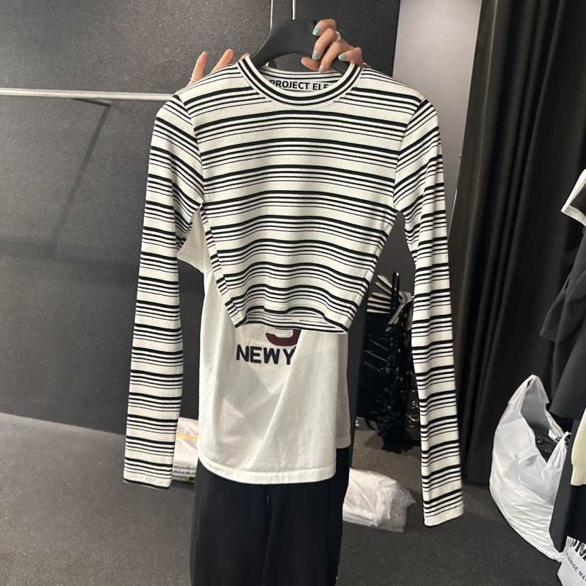 ELF-L東大門㊣實拍女裝新品真品人氣25秋夏推薦休閑長袖T恤PROJECT ELF/ELF-L長袖T恤