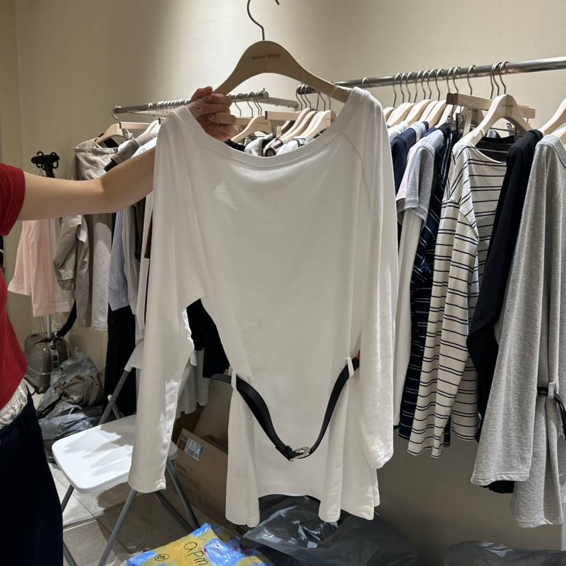 MOREMORE東大門㊣直郵女士新品人氣真品職業時尚連衣裙含腰帶more more連衣裙