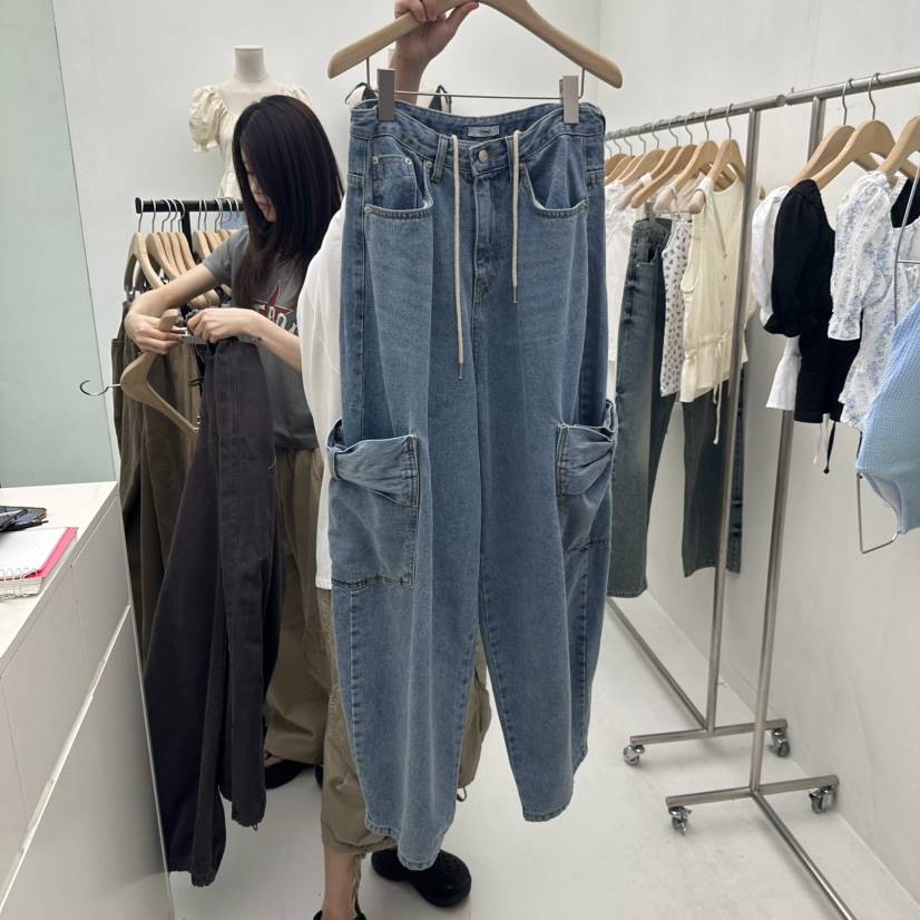 CHAV韓國代購㊣女士新品熱賣職業時尚人氣真品休閑推薦牛仔褲CHAV牛仔褲