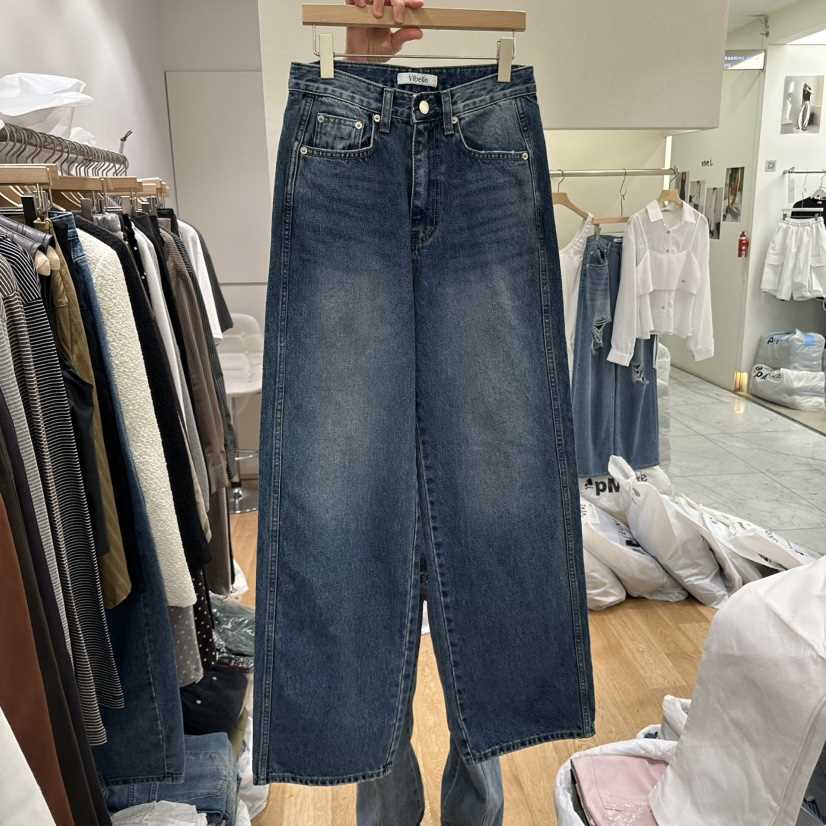VIBELLE東大門㊣直郵女士新款熱賣休閑推薦時尚真品職業牛仔褲VIBELLE牛仔褲