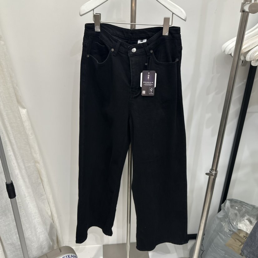 VISUAL SPACE東大門㊣代購女裝新品真品推薦休閑牛仔褲刺繡VISUAL SPACE牛仔褲