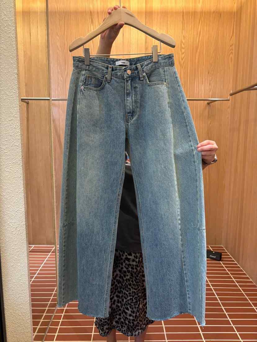 CHOI-L韓國直郵㊣女士新品25秋夏人氣真品時尚休閑職業牛仔褲CHOI牛仔褲