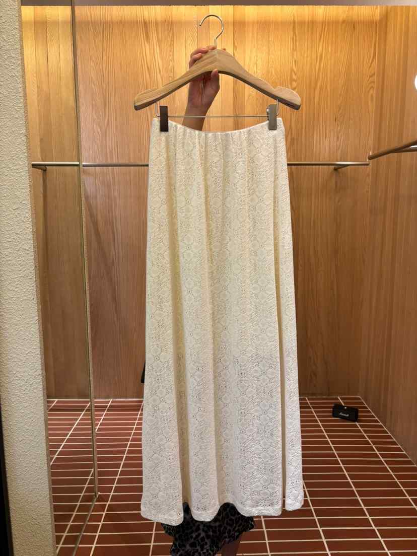 CHOI-L韓國直郵㊣女裝新款真品人氣時尚推薦25秋夏長裙蕾絲CHOI長裙