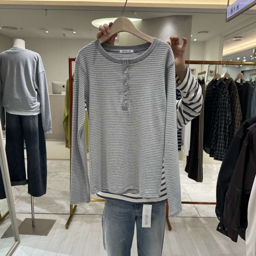 GRAYMELLOW韓國直郵㊣女裝新款人氣熱賣休閑時尚職業長袖T恤GRAYMELLOW長袖T恤