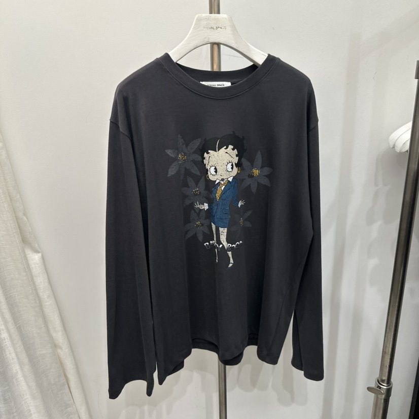 VISUAL SPACE東大門㊣實拍女士新品時尚真品人氣推薦長袖T恤VISUAL SPACE長袖T恤
