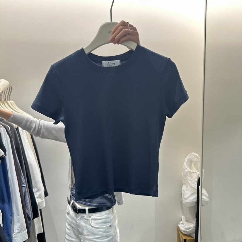 ALTER東大門㊣代購女裝新品職業推薦熱賣時尚25秋夏T恤絲綢AlterT恤
