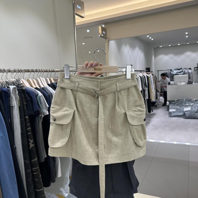 BENE東大門㊣實拍女裝新品職業熱賣25秋夏人氣時尚裙褲含腰帶BENE裙褲