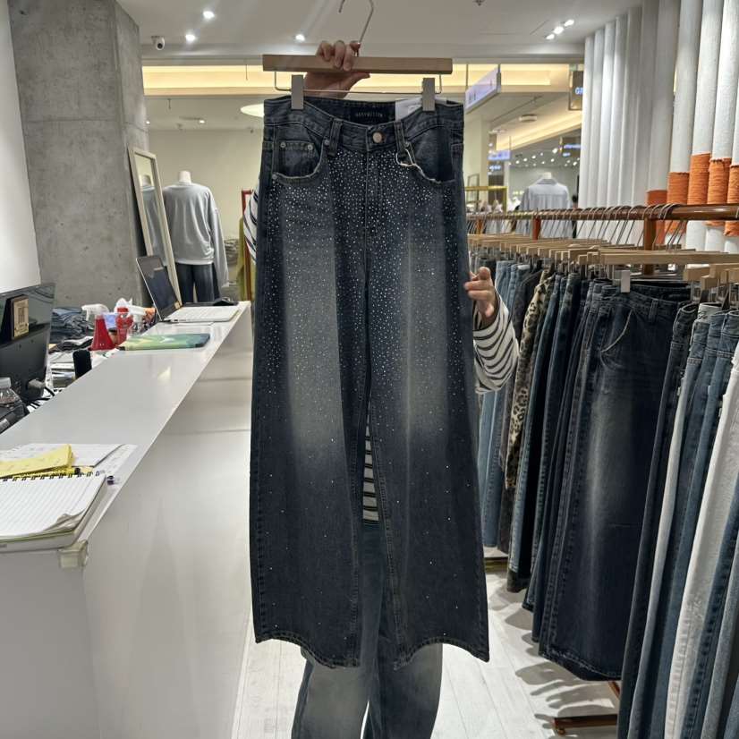 GRAYMELLOW東大門㊣直郵女士新品休閑25秋夏職業時尚牛仔褲GRAYMELLOW牛仔褲