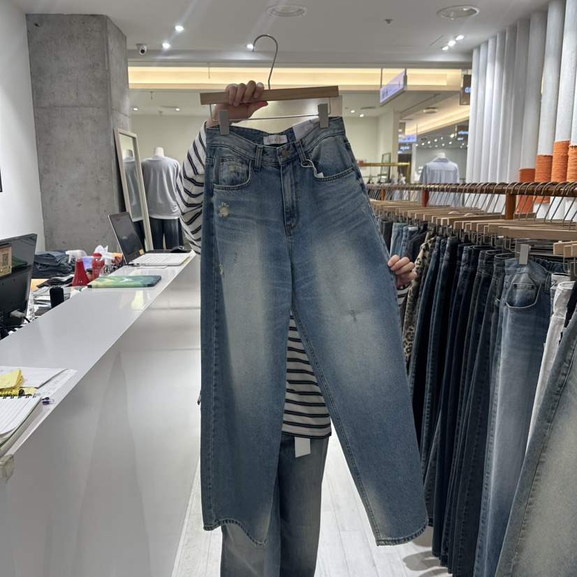 GRAYMELLOW東大門㊣實拍女裝新品推薦真品職業休閑熱賣牛仔褲GRAYMELLOW牛仔褲