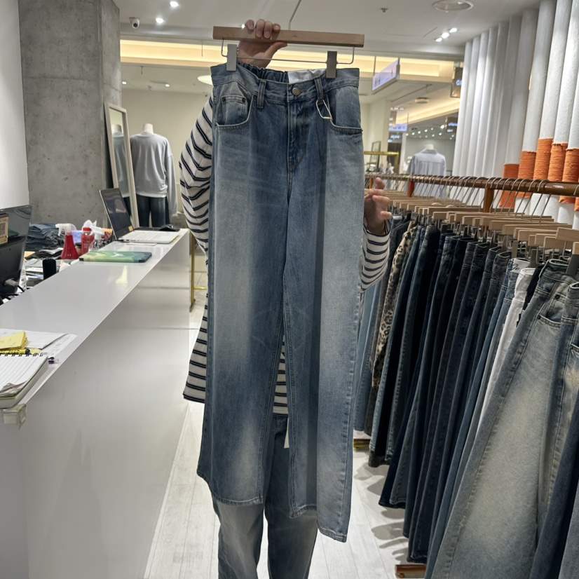 GRAYMELLOW韓國代購㊣女士新品時尚真品休閑推薦職業牛仔褲GRAYMELLOW牛仔褲
