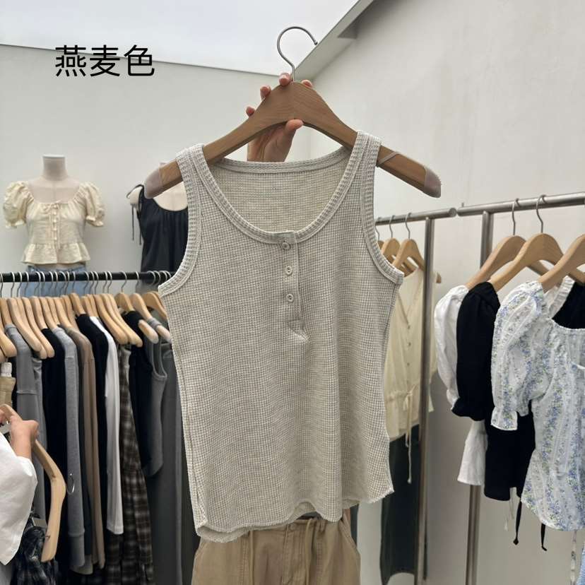 CHAV東大門㊣直郵女裝新款推薦25秋夏熱賣職業真品吊帶背心CHAV吊帶/背心
