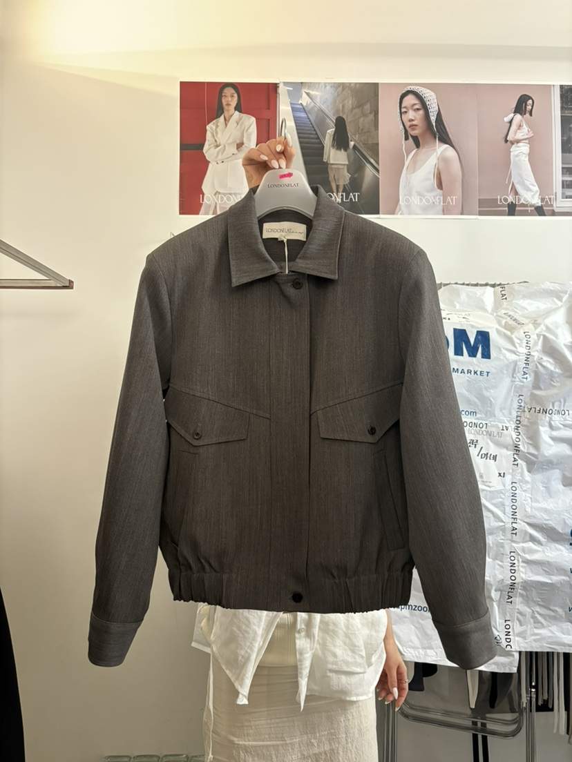 LONDON FLAT韓國直郵㊣女裝新品休閑職業推薦25秋夏熱賣夾克LONDON FLAT夾克