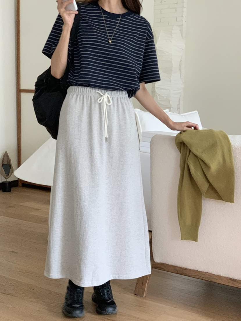 WOOD東大門㊣代購女士新品真品職業推薦25秋夏時尚休閑長裙WOOD長裙