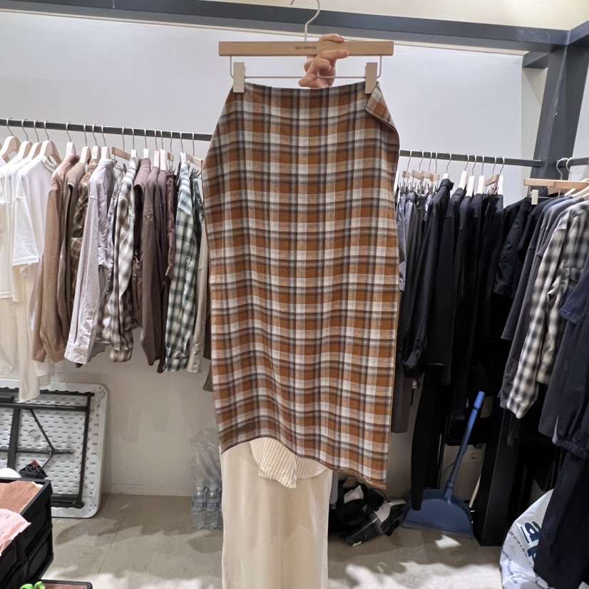 SELF SERVICE東大門㊣直郵女士新品推薦人氣熱賣圍巾披肩格紋SELF SERVICE圍巾/披肩
