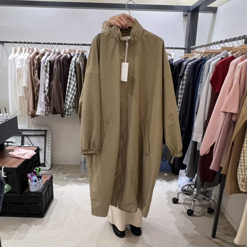 SELF SERVICE韓國代購㊣女士新品推薦時尚人氣長款風衣含帽子SELF SERVICE長款風衣