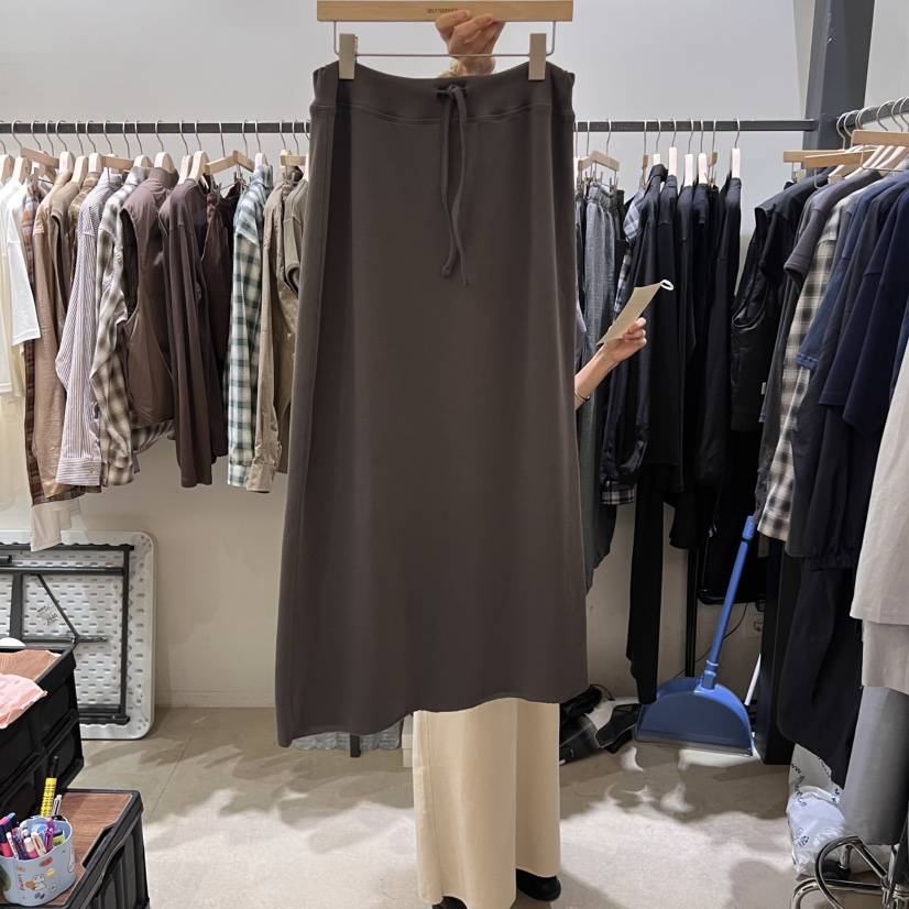 SELF SERVICE東大門㊣直郵女裝新款25秋冬真品推薦長裙超長SELF SERVICE長裙