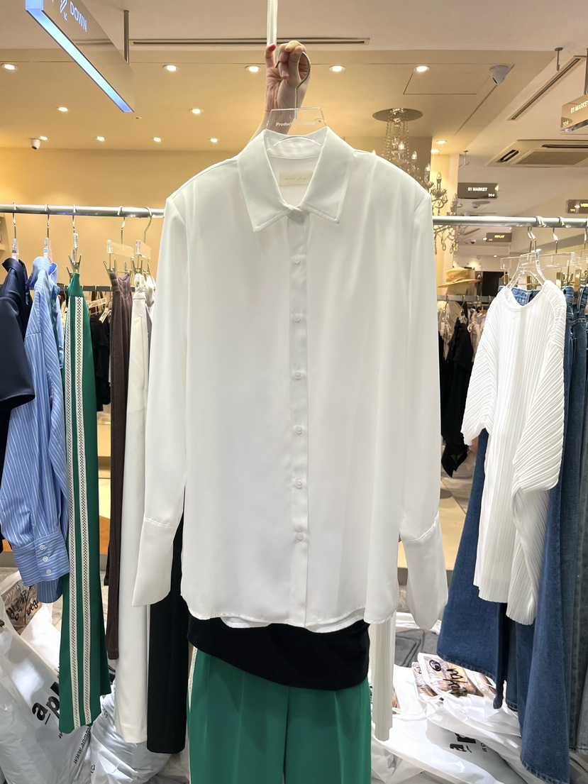 WORK SHOP韓國直郵㊣女士新款推薦25秋冬真品休閑襯衫蕾絲衫Work_shop襯衫/蕾絲衫
