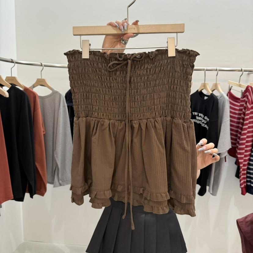 URBANSTORY/REMAKING東大門㊣實拍女裝新品休閑職業吊帶背心BAGUETTE-P吊帶/背心