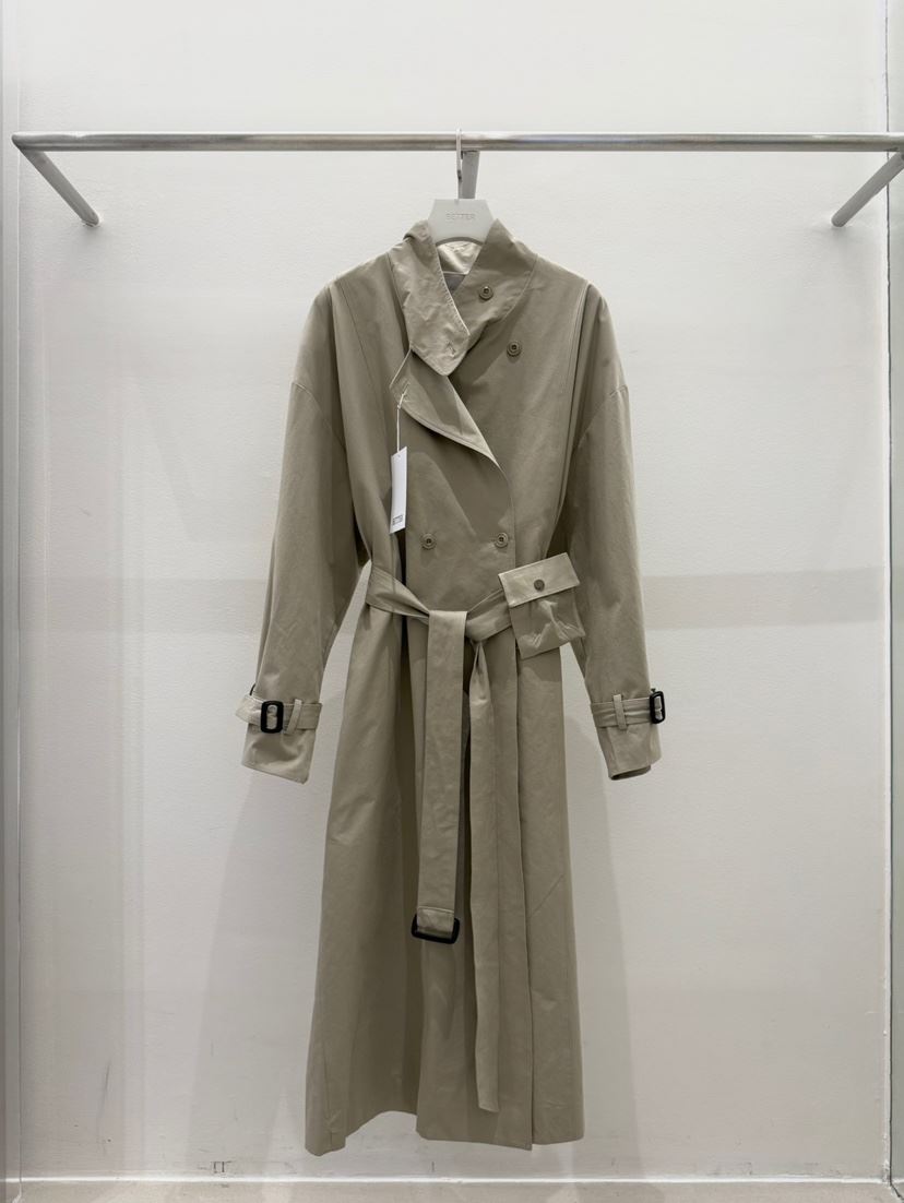 BETTER東大門㊣實拍女裝新品休閑25秋冬人氣長款風衣含腰帶BETTER長款風衣