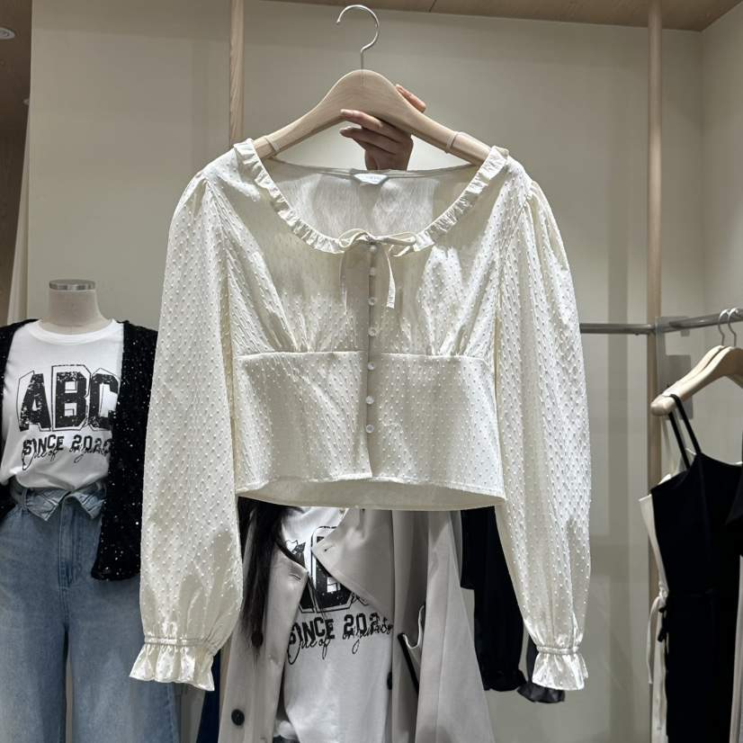 VINTAGE VIBE東大門㊣實拍女士新款推薦真品25秋冬襯衫蕾絲衫VINTAGE VIBE襯衫/蕾絲衫