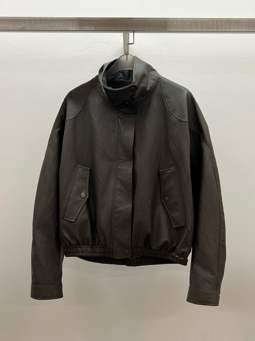 WEARABLE-L東大門㊣實拍女士新品推薦25秋冬休閑熱賣夾克皮革WEARABLE夾克