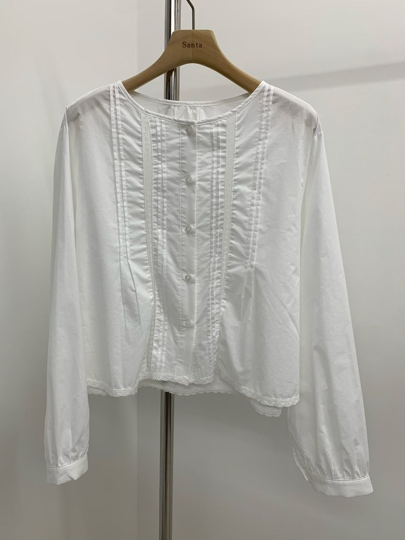LOVE MY SANTA東大門㊣實拍女士新品25秋冬襯衫蕾絲衫蕾絲Santa/LOVE MY SANTA襯衫/蕾絲衫