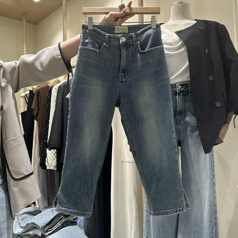 VINTAGE VIBE東大門㊣直郵女士新品25秋冬時尚職業真品牛仔褲VINTAGE VIBE牛仔褲