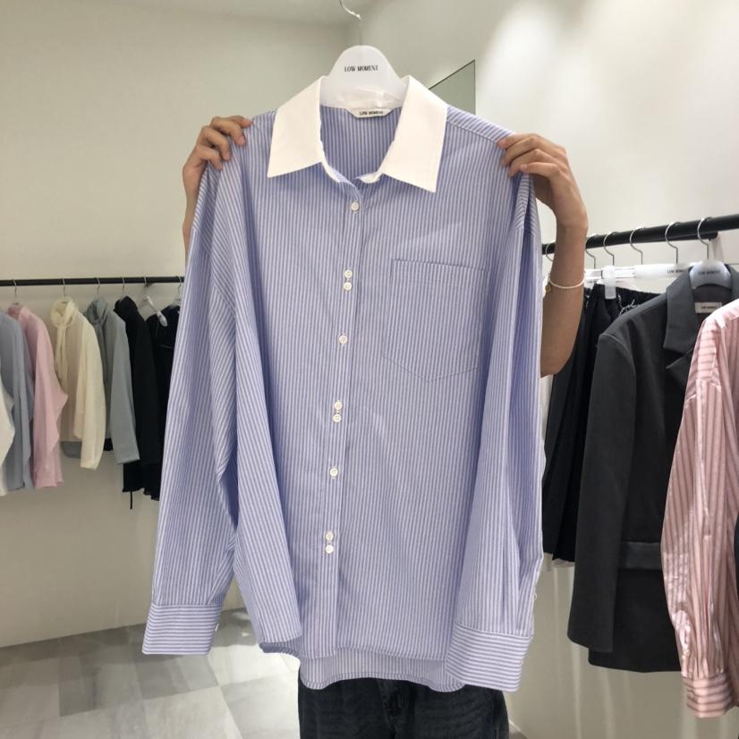 MAGNOLIA36-P韓國直郵㊣女士新品休閑25秋冬職業襯衫蕾絲衫MAGNOLIA36-P襯衫/蕾絲衫
